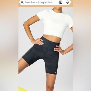 Alo high waist vapor biker short small